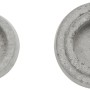 Glorex Gießform Teelichthalter, 6 und 7 cm, rund, aus grauem Beton.