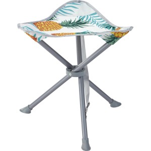 Faltbarer Campinghocker Palmelo mit Ananasmuster und Stahlgestell für Camping & Outdoor.