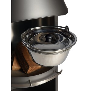 Buschbeck Gulasch-/Glühweintopf Sydney aus Edelstahl am Grill.