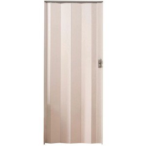 Falttür Spacy, Dekor Weiß gekalkt, 84x205 cm. Platzsparende Tür für den Innenbereich.