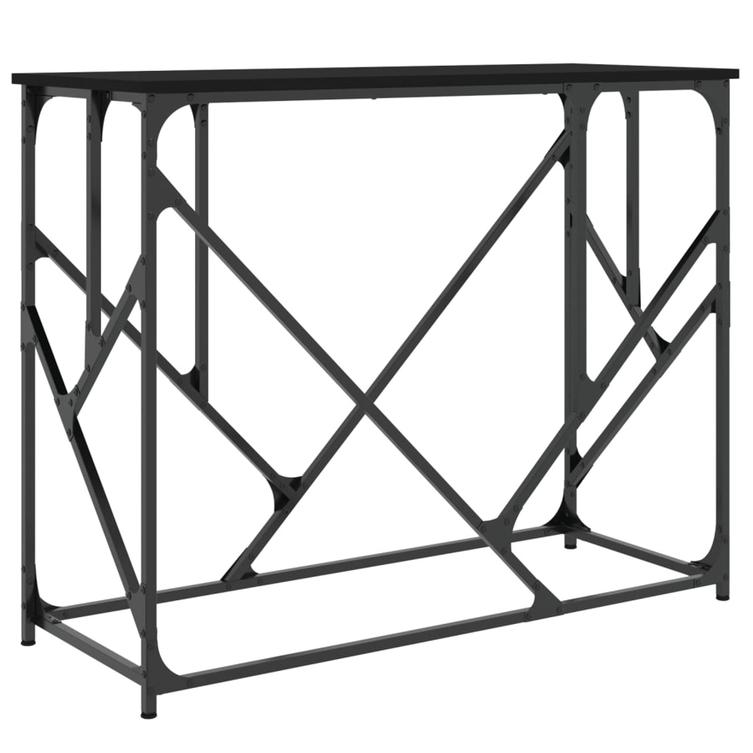 vidaXL Konsolentisch Schwarz 100x40x80 cm Holzwerkstoff günstig online kaufen