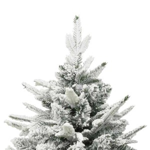 vidaXL Künstlicher Weihnachtsbaum Beschneit Grün 180 cm PVC PE 328494