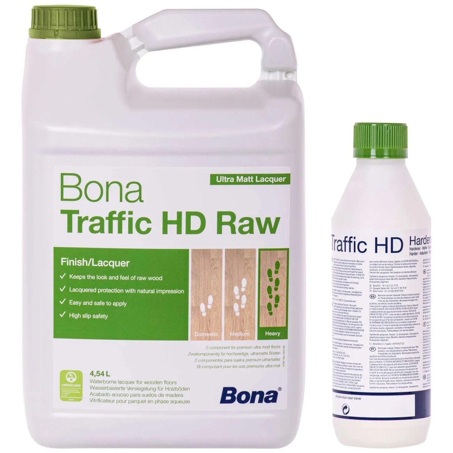 Bona Traffic Hd Raw Versiegelung 5 Liter Natural Glanzgrad 4,54, + 0,41, Härter