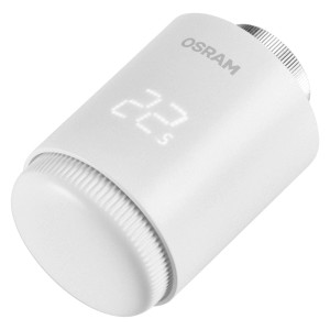 Osram Heizkörperthermostat Smart Wifi Thermostat Weiß 9,5 cm x 6 cm