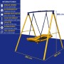 Zero Gravity Gartenschaukel MAGIC CARPET mit Stabilem und Korrosionsbeständigem Metallrahmen_2