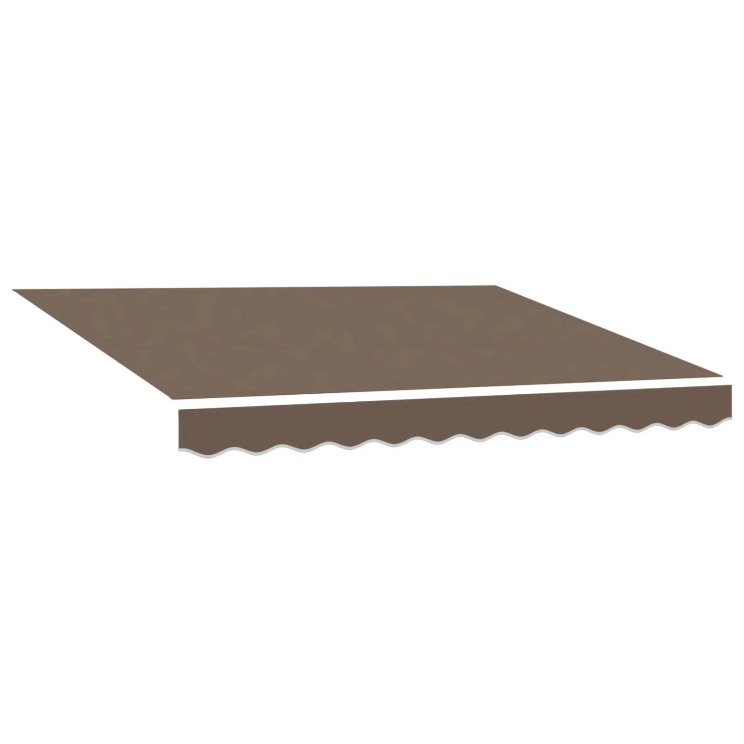 vidaXL Markisenersatzstoff Taupe 3 x 2,5 m Polyester 964669