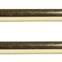 2er-Pack glänzend goldene Klemmstangen (80-120 cm) mit Schraubtechnik für Gardinen.
