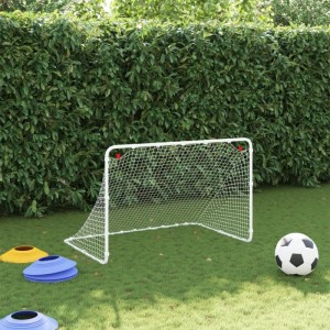 vidaXL Fußballtor Weiß 122 x 81 x 81 cm Stahl 4007966