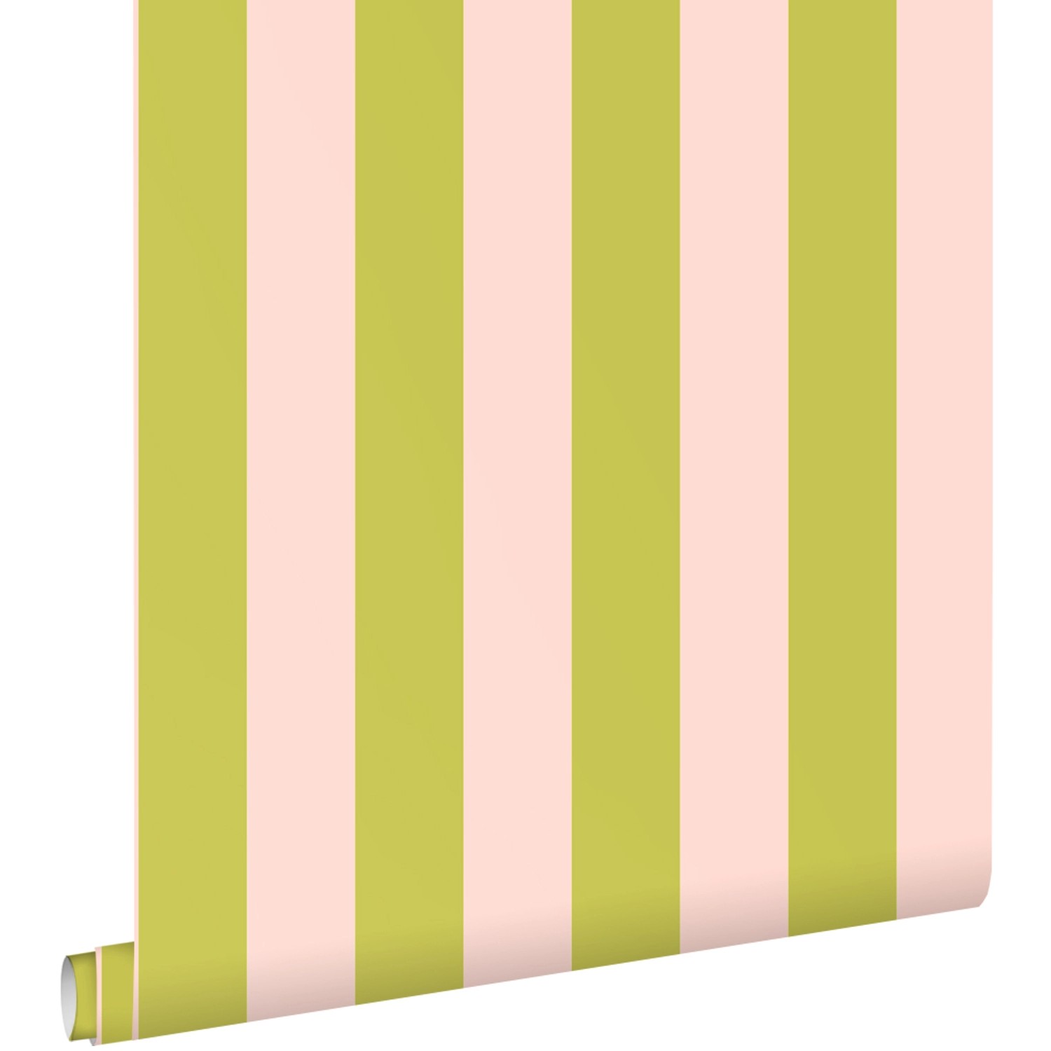 ESTAhome Tapete Streifen Rosa und Grün 50 x 900 cm günstig online kaufen