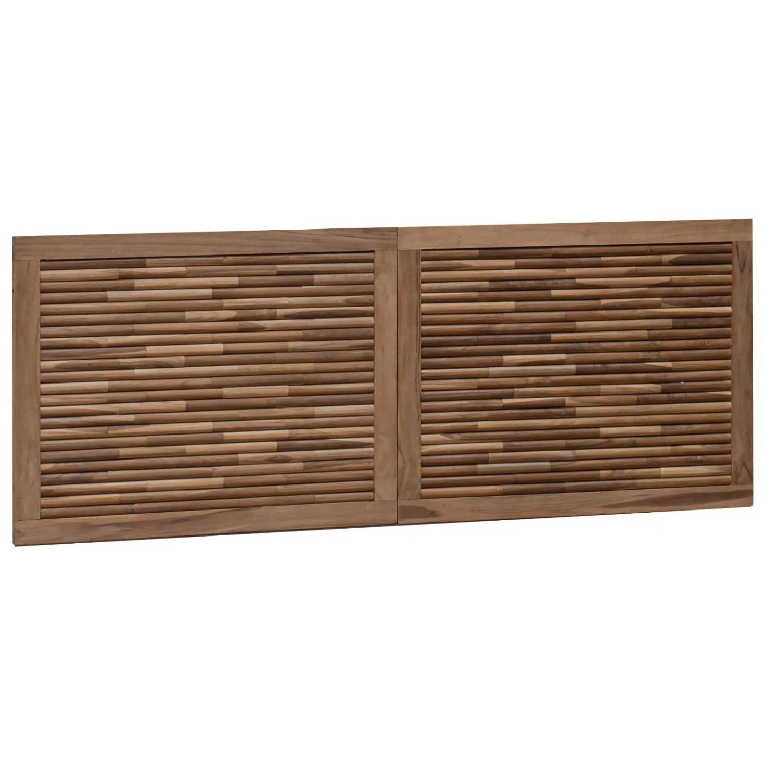 vidaXL Kopfteil Wandmontiert Natur 140 cm Massivholz Teak 42024573
