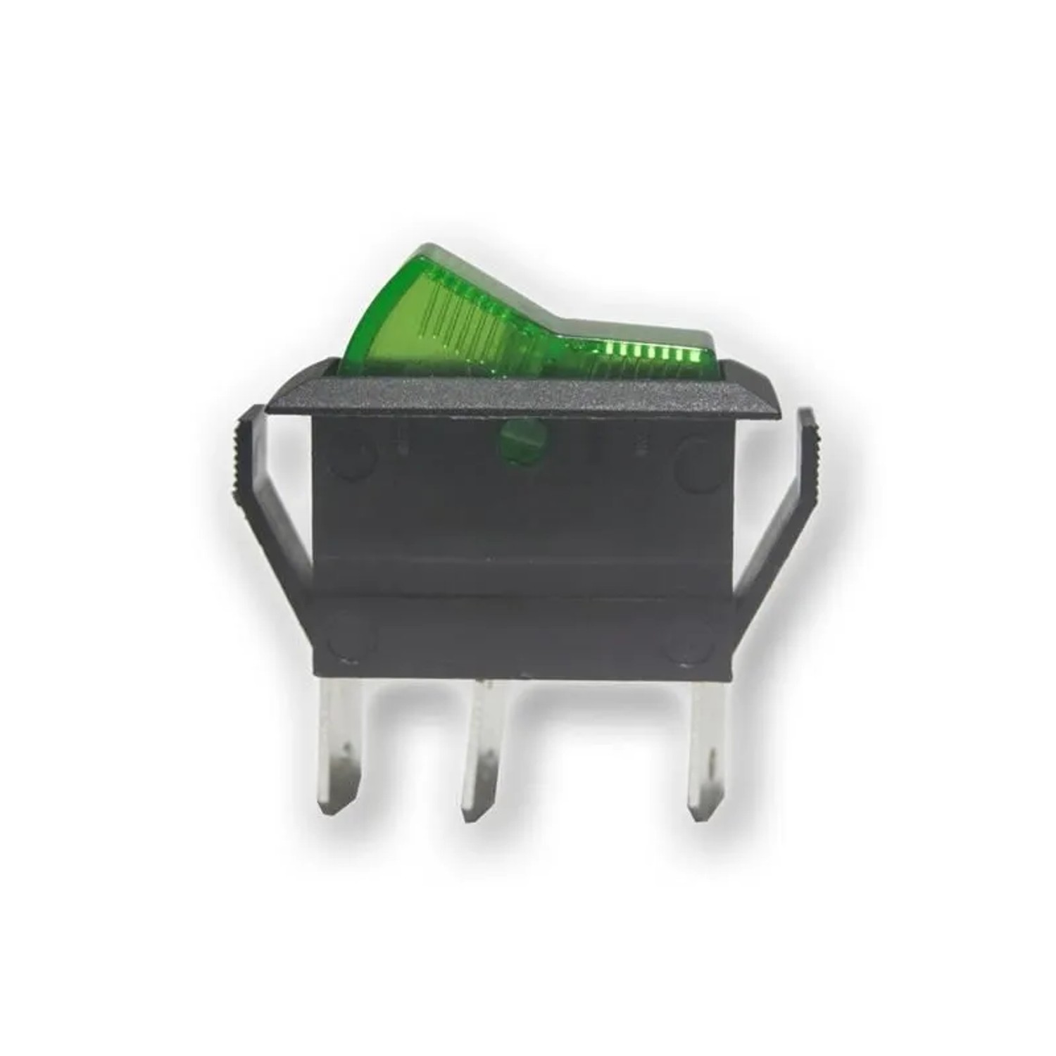 world-trading-net Wippschalter 1-polig Grüne Wippe 12V 20A Kfz