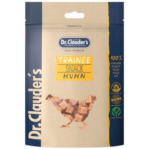 Dr. Clauder's Hunde-Snack mit Hühnchen, ideal als Belohnung für Hunde.