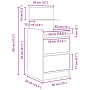 vidaXL Nachttisch mit 2 Schubladen Sonoma-Eiche 38x34x80 cm 861359_12