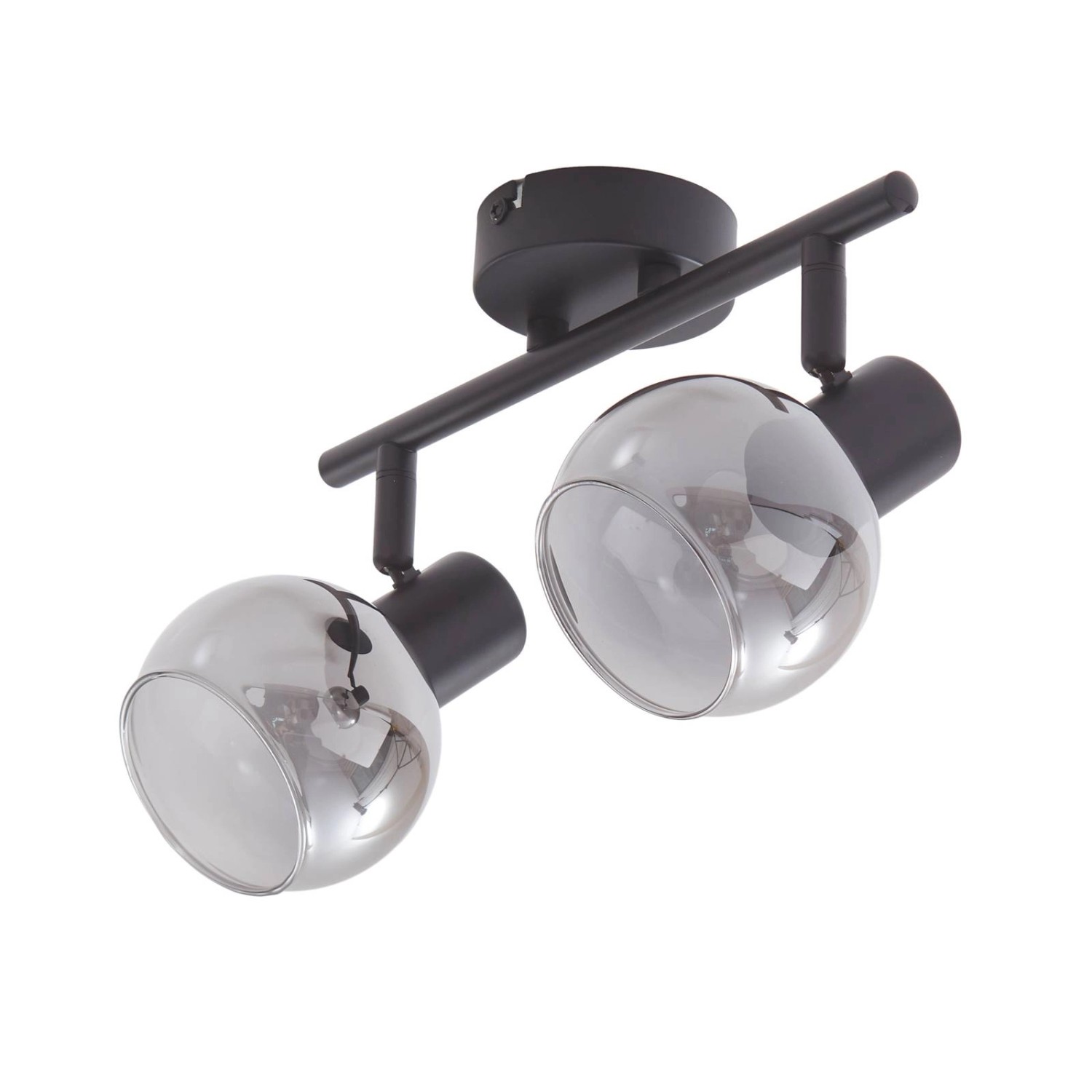 Lindby Strahler Arna 10017631 Modern in Schwarz aus Metall 2-flammig E14 Flurleuchte