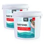 Zwei Eimer Bayzid Chlorgranulat für Pools, je 5kg. Pool Desinfektion für Schwimmbad.