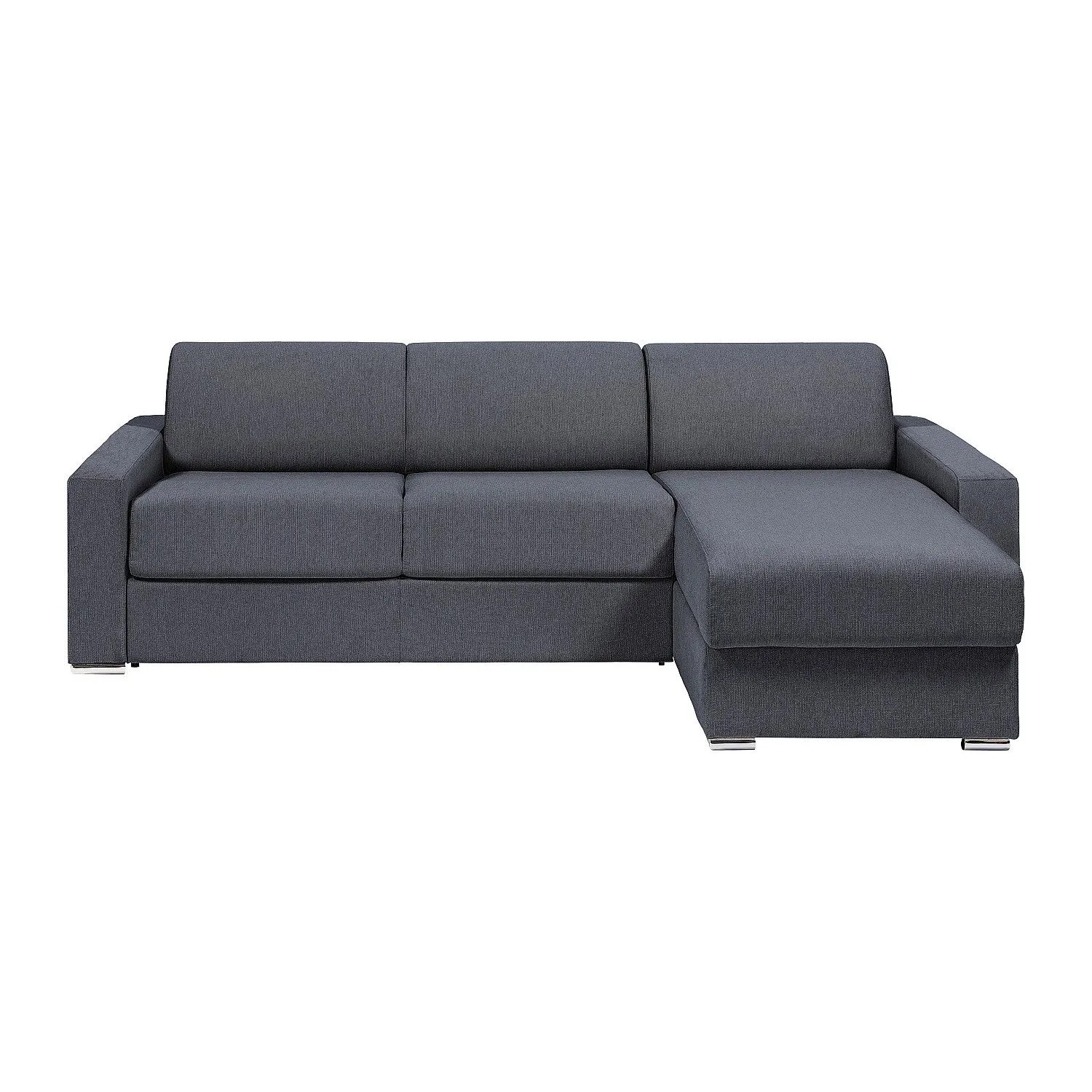 Vente-unique Schlafsofa Calito Anthrazitgrau  Grau 298 cm