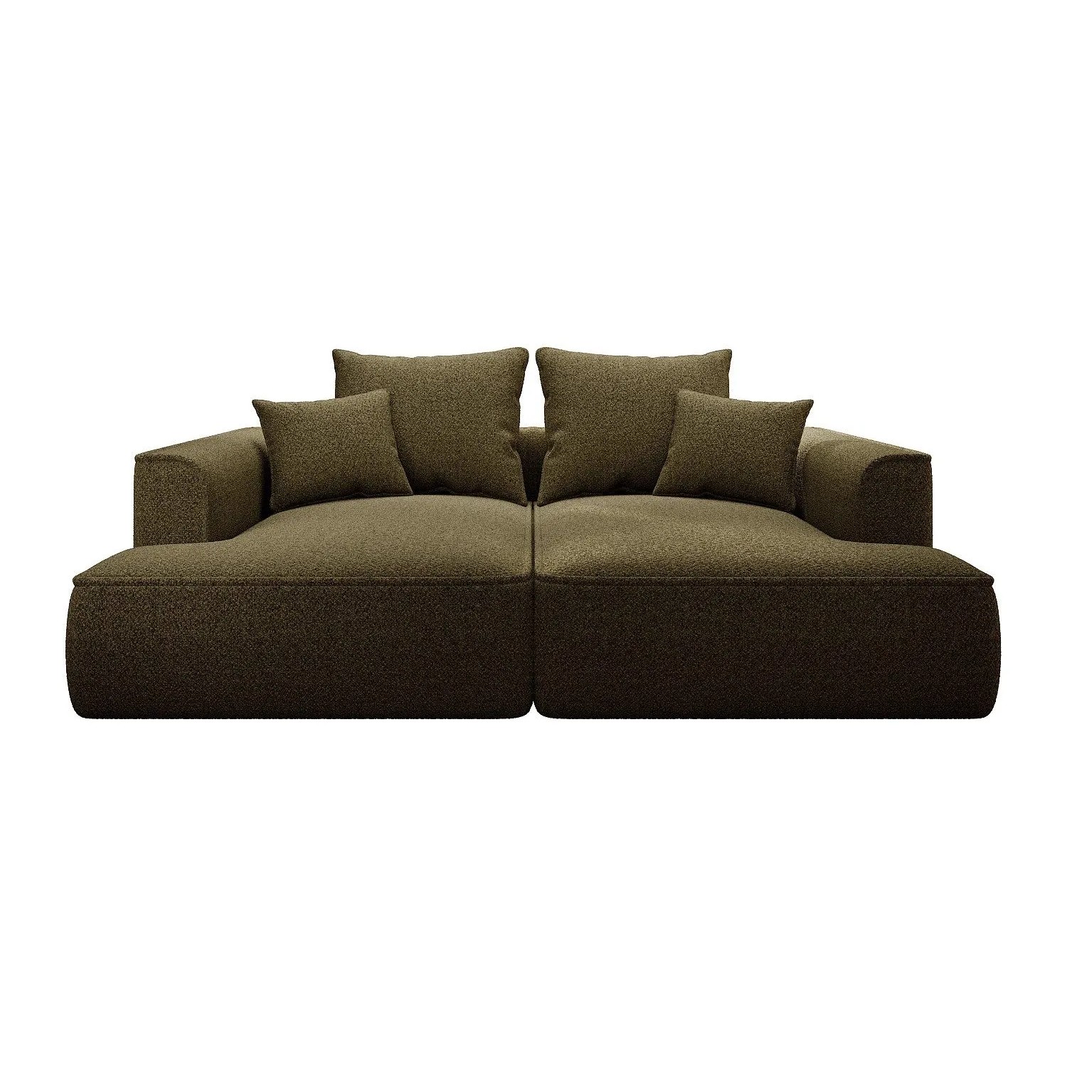 Vente-unique Sofa Ohne Schlafmöglichkeit Pineta Khaki 230 cm