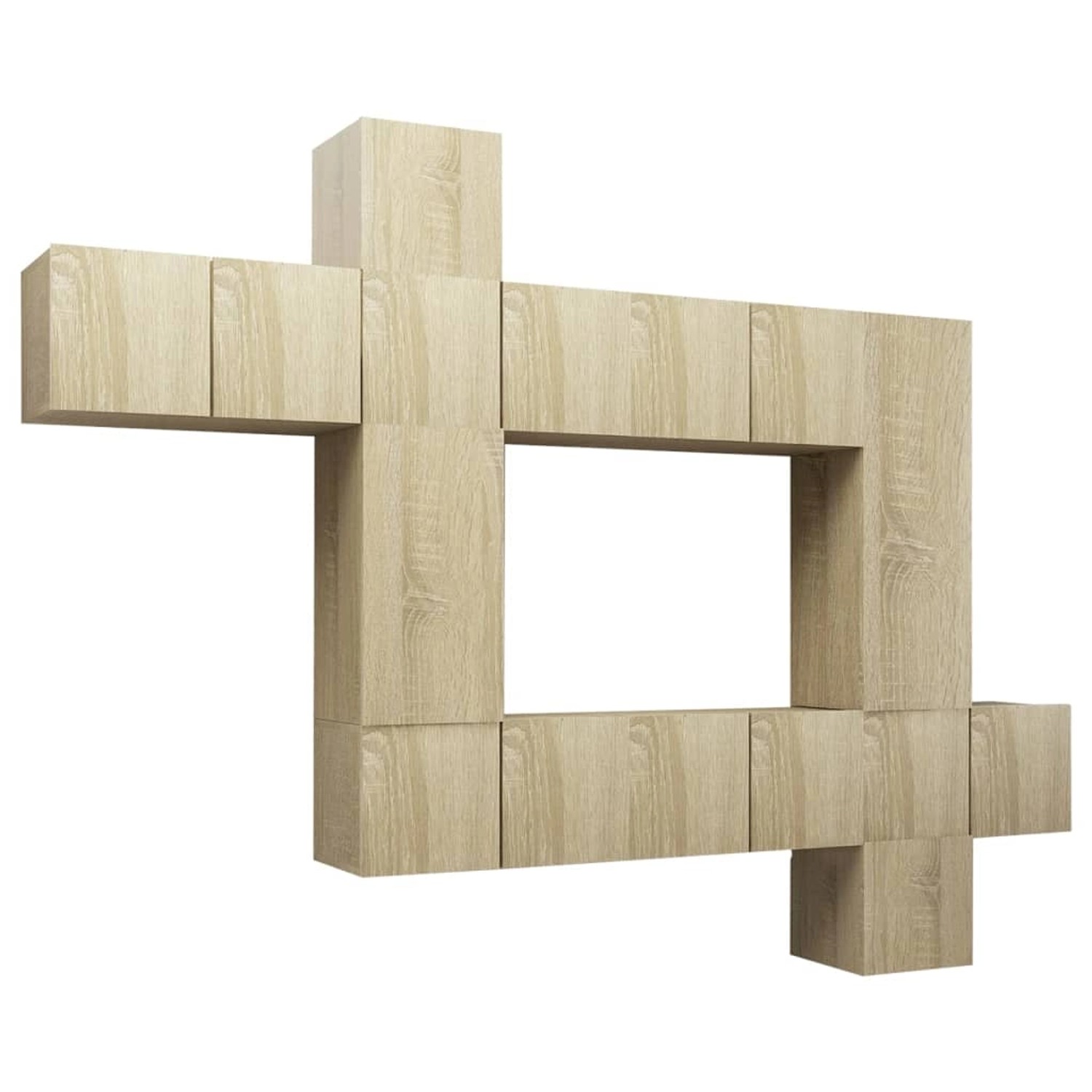 vidaXL 10-Tlg TV-Schrank-Set Sonoma-Eiche Holzwerkstoff 3079052 günstig online kaufen