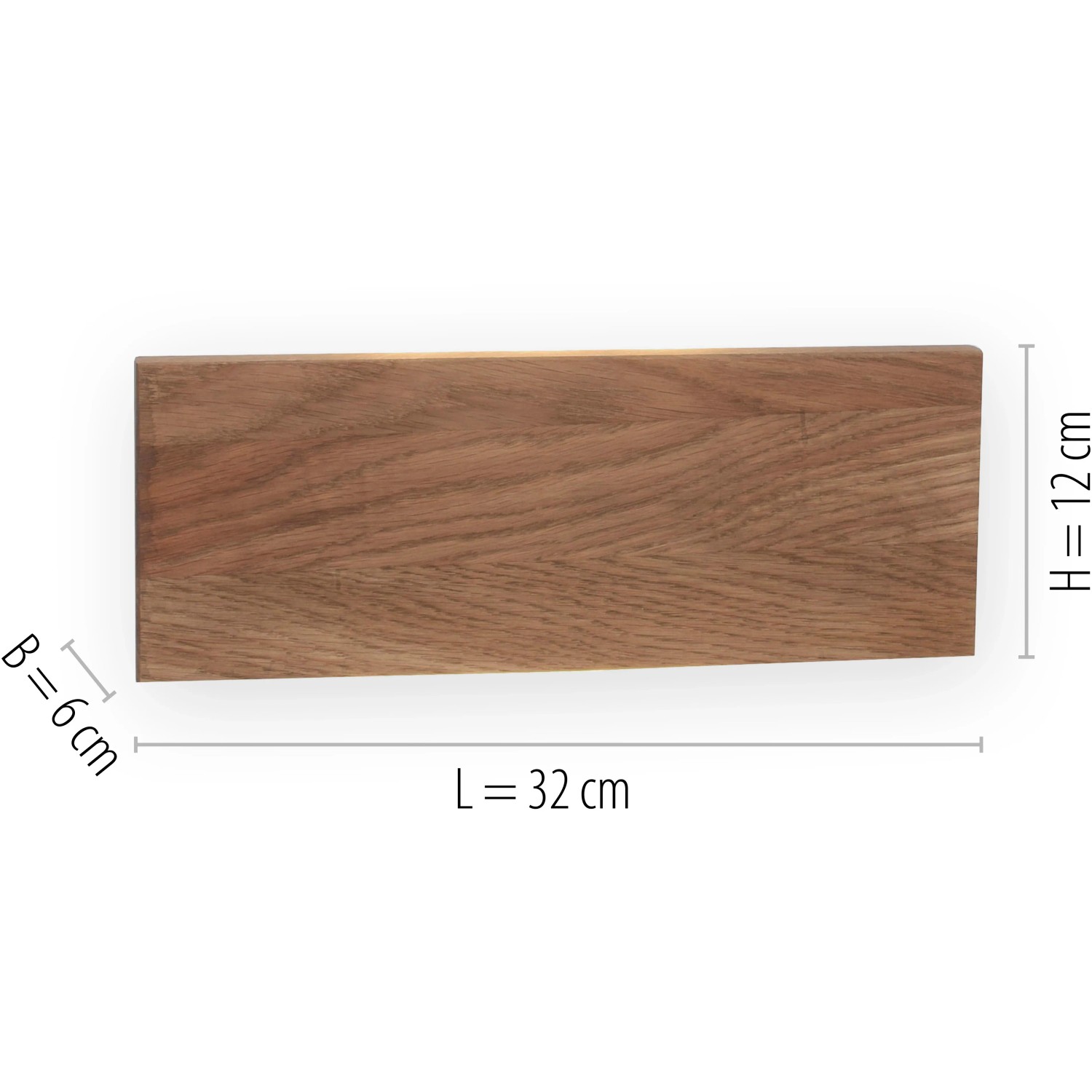 Paul Neuhaus LED-Wandlampe Palma, Holzdekor, 32x12 cm. Moderne Wandleuchte für Innenräume.