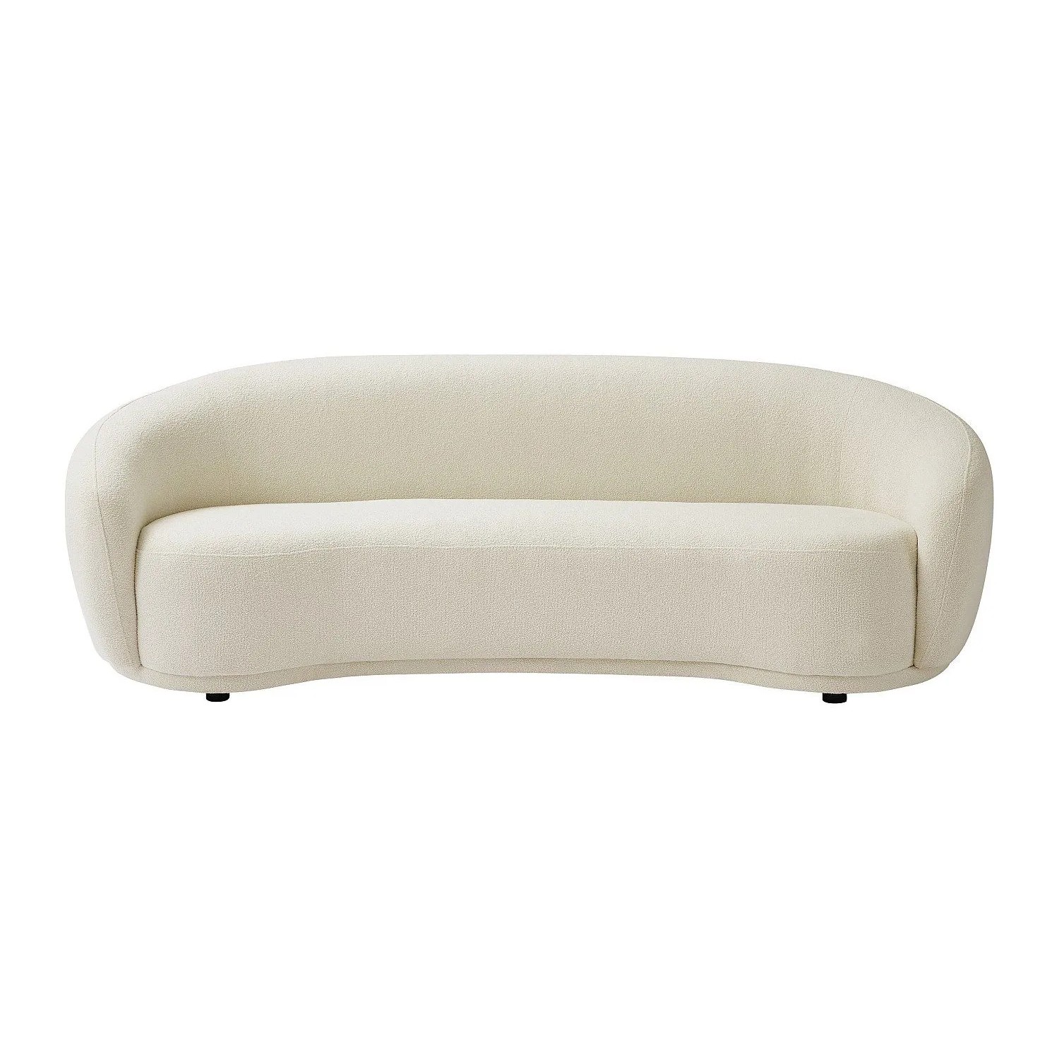 Vente-unique Sofa Ohne Schlafmöglichkeit Bovana Weiß 227 cm