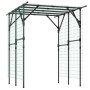 Schwarzes Costway Rankgitter 200x150x197 cm für Kletterpflanzen im Garten.