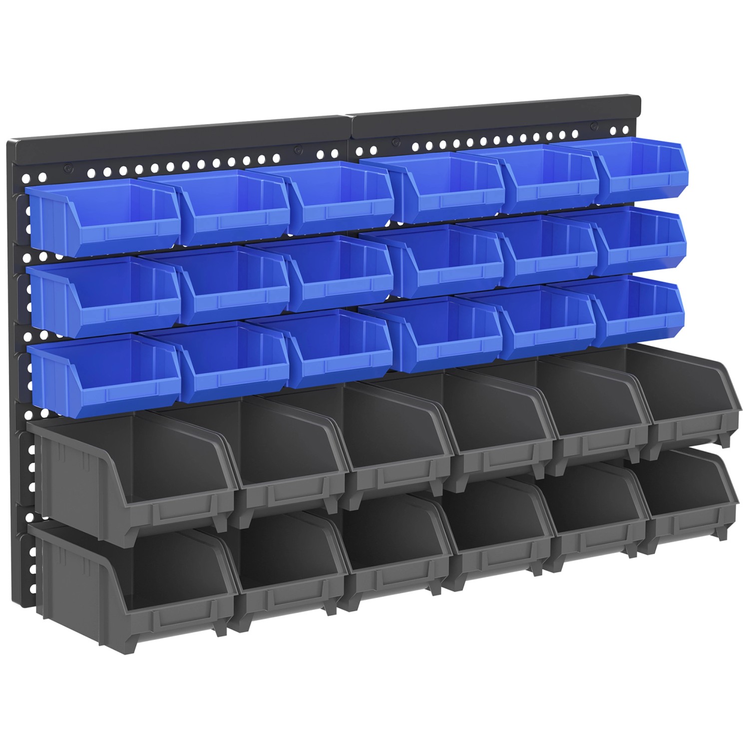 DURHAND Lagersystem Wandregal 37,5 x 63 cm 30tlg. Boxen in 2 Größen günstig online kaufen