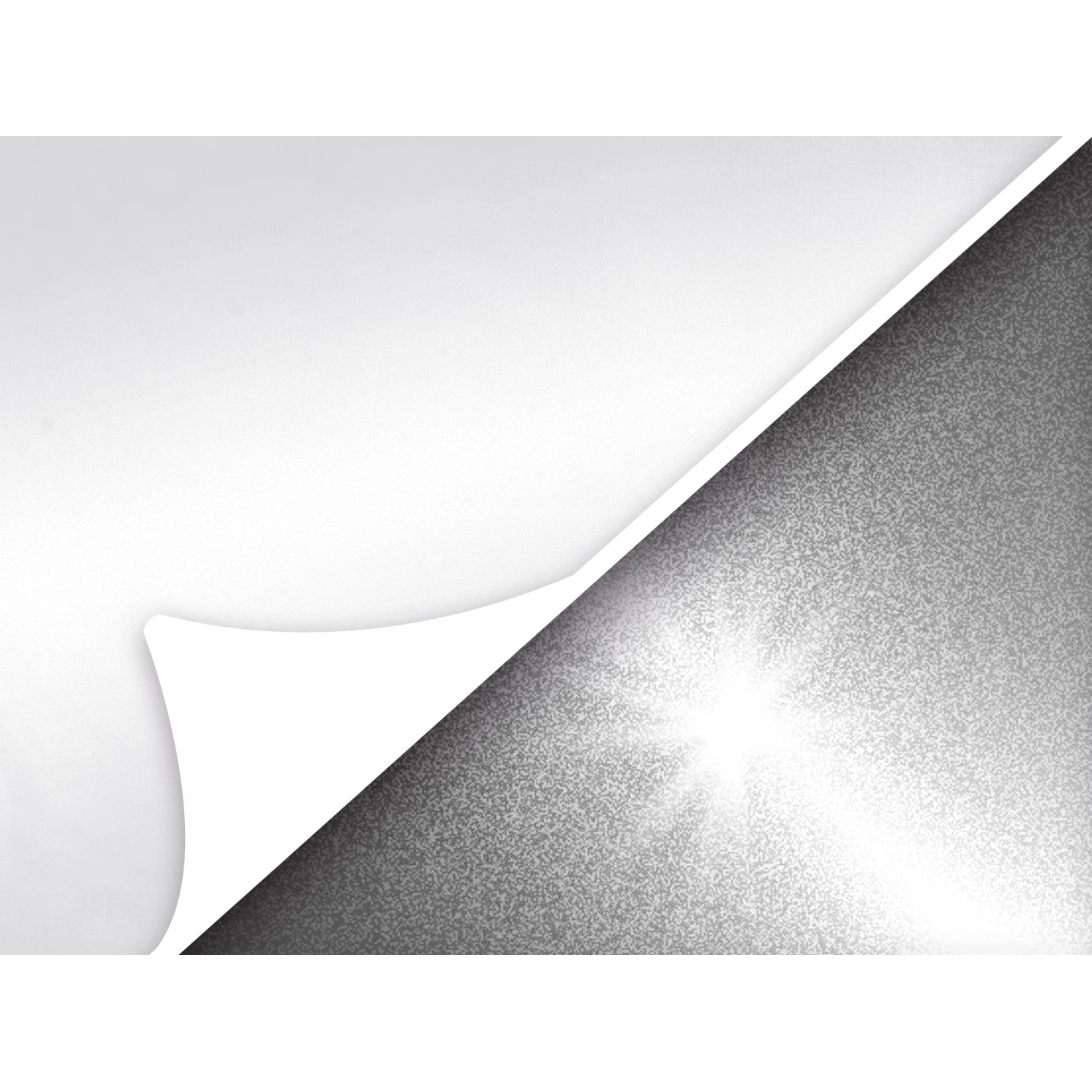 Thermo-Rollo Manresa, 80x175 cm, Weiß: Detailansicht der hitzereflektierenden Beschichtung.