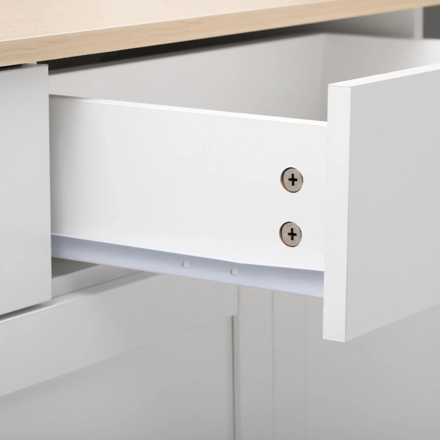 PXloue Sideboard Küchenschrank mit 4 Türen 3 Schubladen fur Wohnzimmer_7