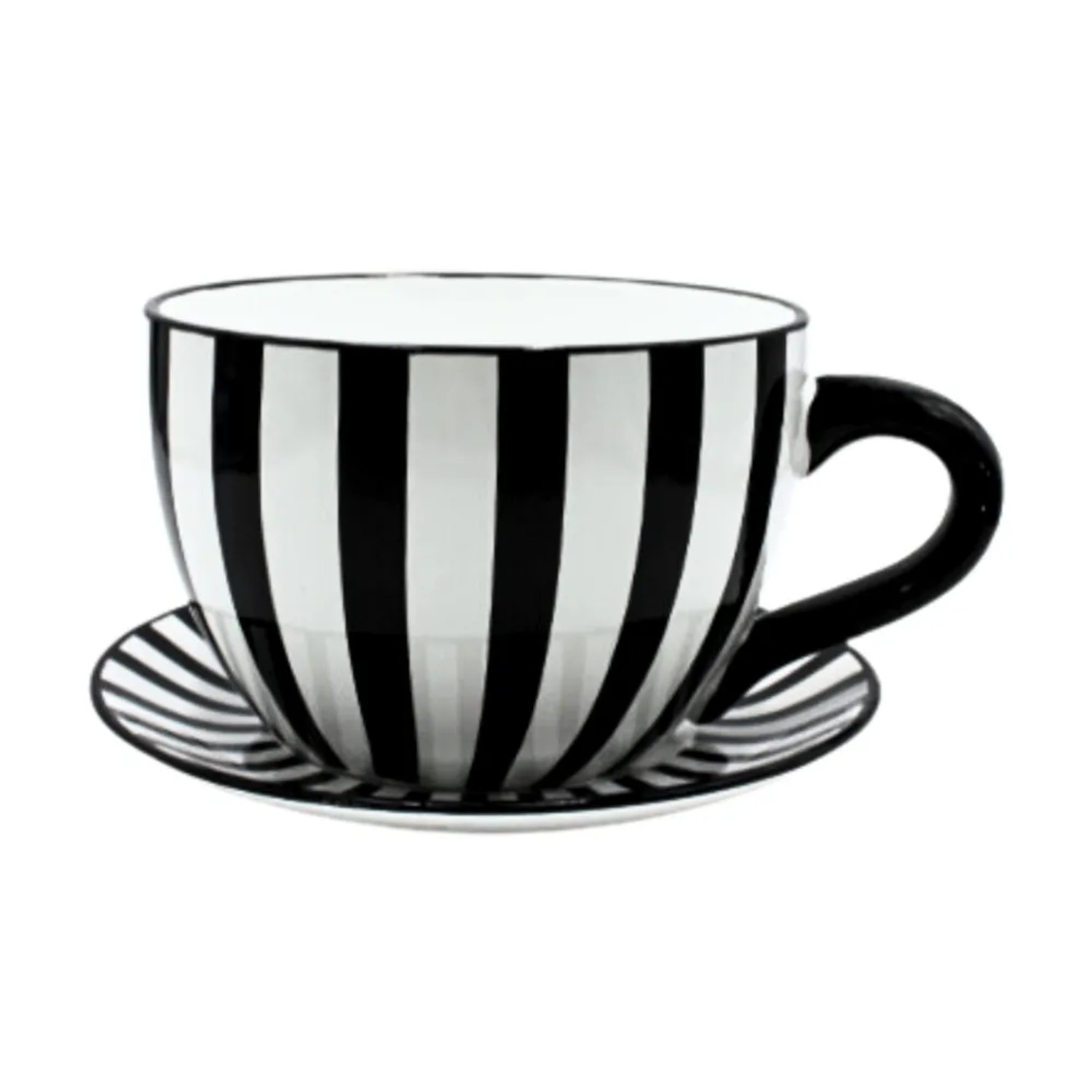 Dekohelden24 Blumentopf Pflanztopf Pflanztasse Pflanzkübel Pflanzgefäß L/B/H 25 x 23 x 14 cm