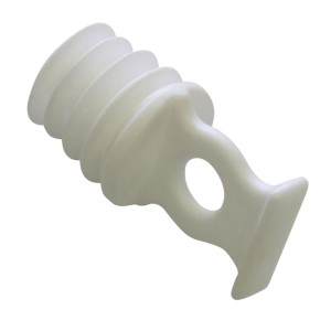 Gardinia Endfeststeller, weiß, 10er-Pack für Gardinenschienen zur Fixierung von Vorhängen.