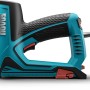 Novus Elektrotacker J-150 in Türkis/Schwarz, geeignet für Stoffe und Gewebe.