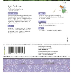 Grüne Fee Gartenkresse Samen Maxi-Pack: Saatgut für ca. 8000 Pflanzen.