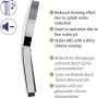 Wenko Softwater Handbrause Chrom, Teil des Duschsystems, mit Micro-Softwater Funktion.