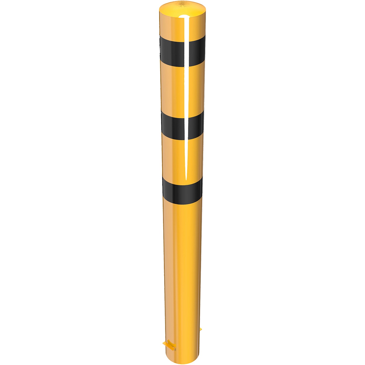 Schake Absperrpoller Einbetonieren Ø 193 mm x 2.000 mm Gelb-Schwarz
