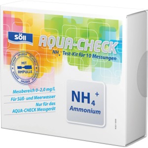 Söll Aqua-Check Ammonium Test-Kit für 10 Messungen zur Wasseranalyse im Aquarium.