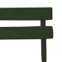 Detailansicht: Grüner vidaXL Gartenstuhl aus Stahl, klappbar, 2er-Set.