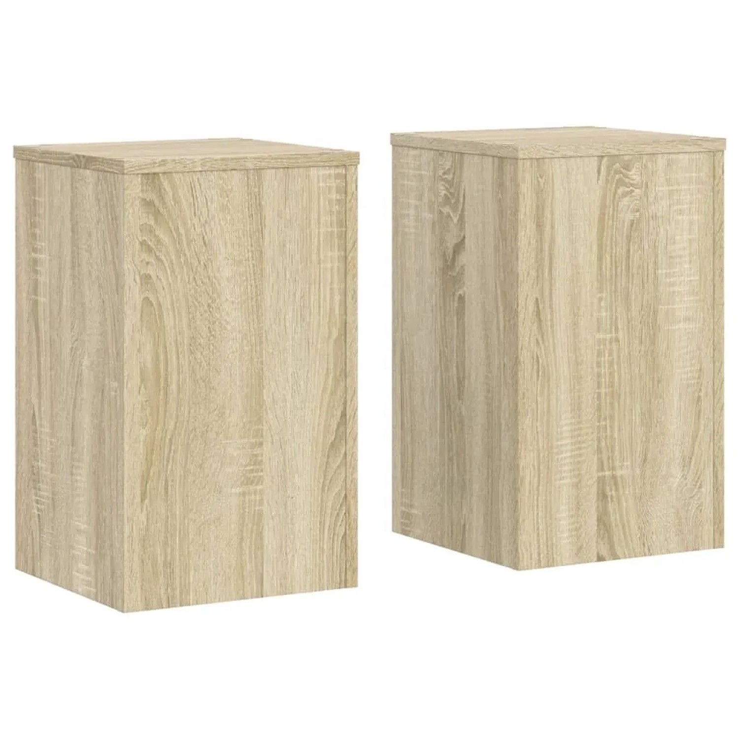 vidaXL Pflanzenständer 2 Stk Sonoma-Eiche 30x30x50 cm Holzwerkstoff 852917