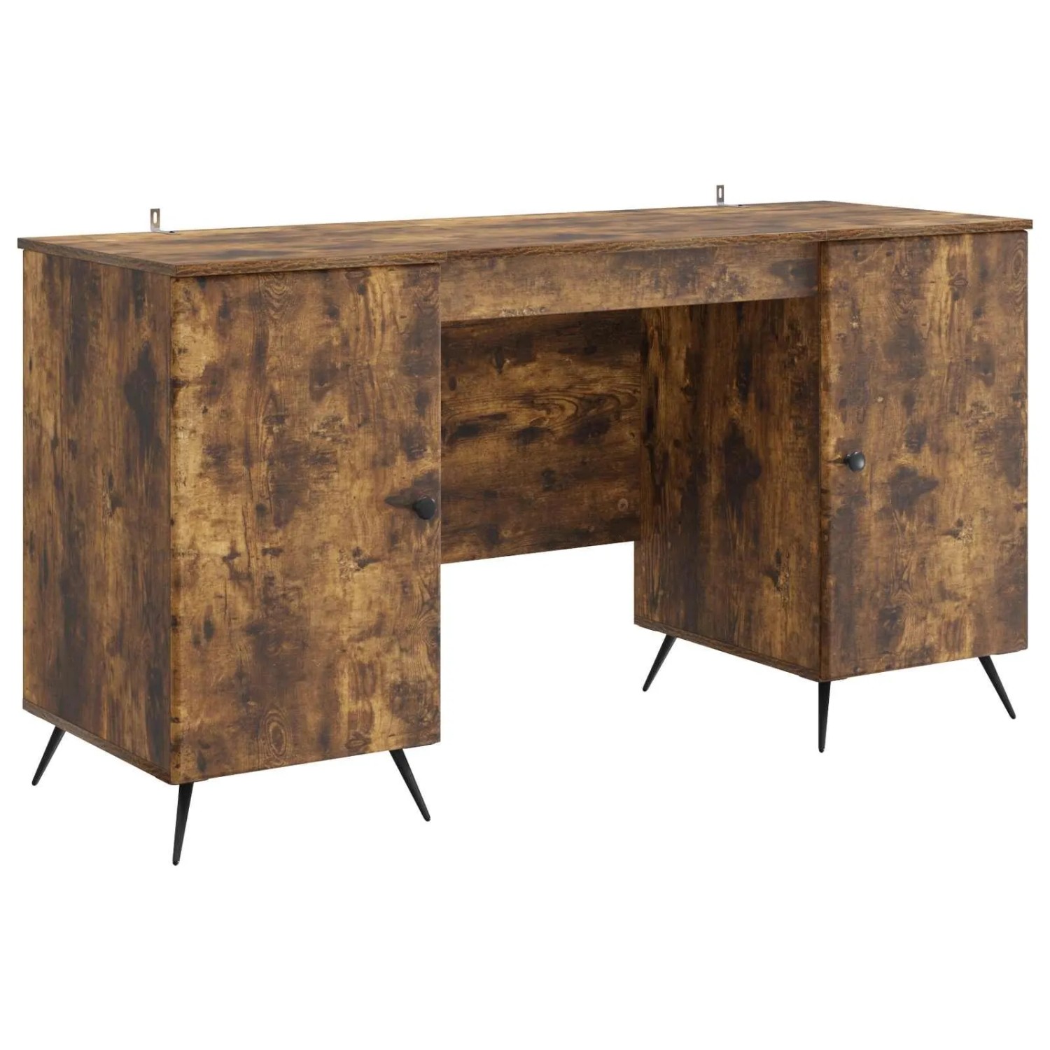 vidaXL Schreibtisch Geräucherte Eiche 142,5 x 50 x 75 cm Holzwerkstoff 3414635