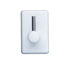 Wenko Gardinenhaken, weiß, 4er Set. Klebehaken für Gardinenstangen, einfache Montage.