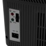 Detailaufnahme der AEG Bord-Bar BK 16: Schalter für Kühl- und Warmhaltefunktion, 12V-Anschluss.
