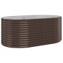 vidaXL Hochbeet Pulverbeschichteter Stahl 175x100x68 cm Braun 319060