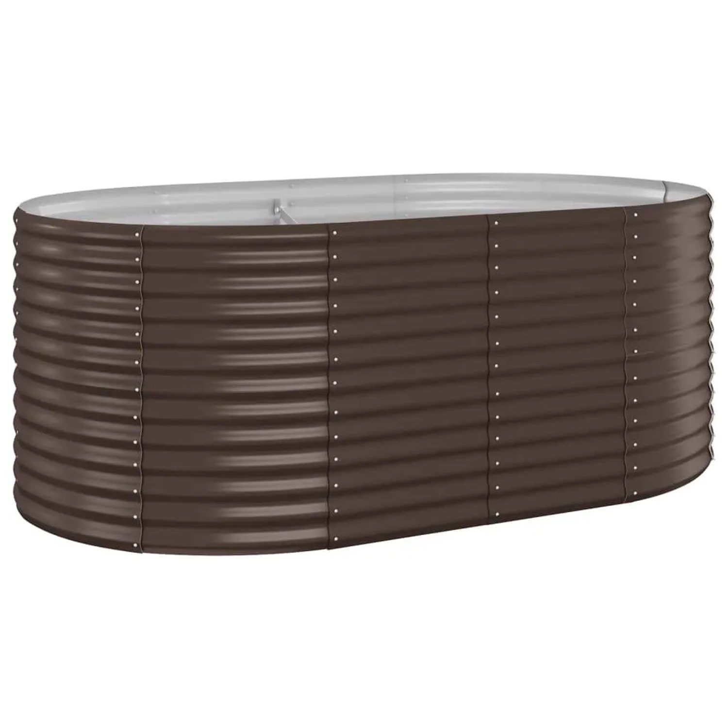 vidaXL Hochbeet Pulverbeschichteter Stahl 175x100x68 cm Braun 319060