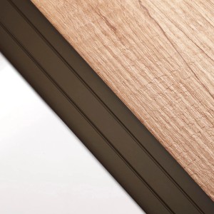 SOTECH Übergangsprofil Cross 1000 x 37 x 2,5 mm Gelocht Aus Aluminium Bronze Eloxiert