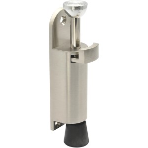 Wagner Türfeststeller Standard, silberner Türstopper mit Schraubbefestigung.