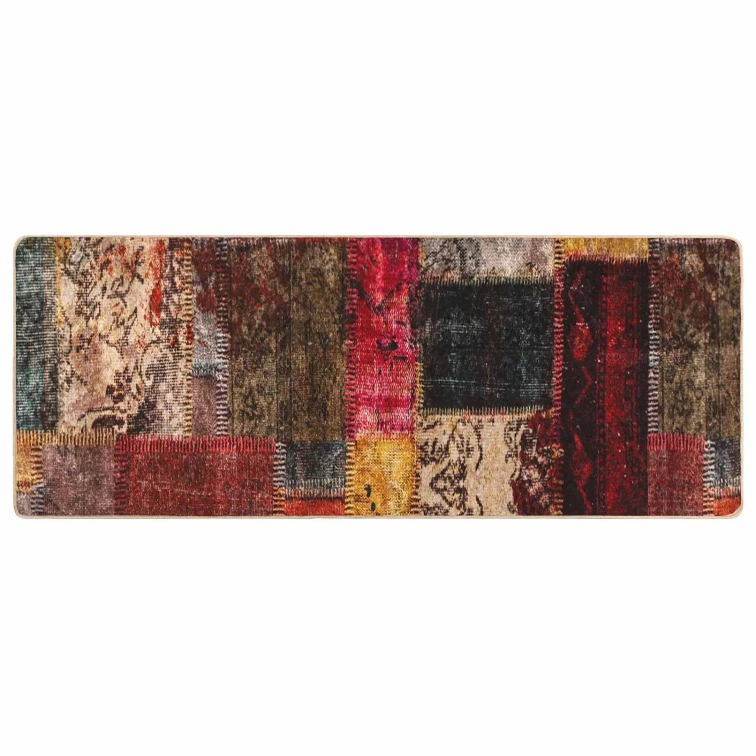 vidaXL Teppichläufer MARSA Mehrfarbig 200 x 80 cm Polyester und PVC 42023243
