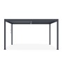 Freistehende, graue Cazeboo Piana Bioklimatische Pergola 4x3m aus Aluminium und Stahl.