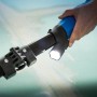 LUX Trockenbauschleifer TBS-710 mit LED-Arbeitsleuchte im Einsatz.