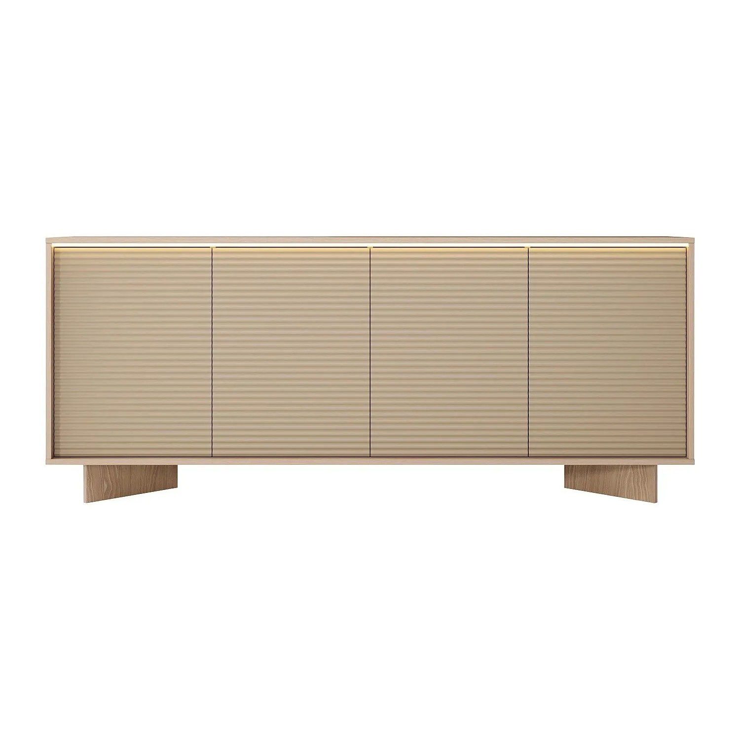 Vente-unique Sideboard Mayrona Beige  Naturfarben Hell 204 cm