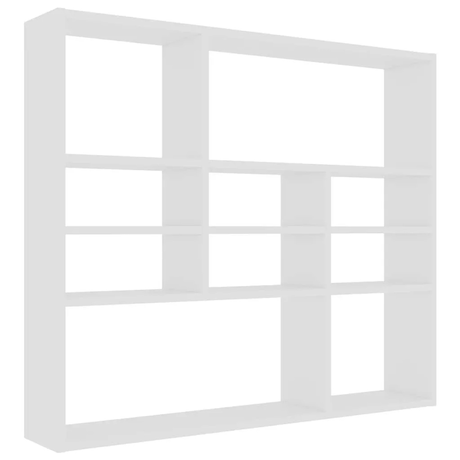 vidaXL Wandregal Weiß 90x16x78 cm Holzwerkstoff 802939