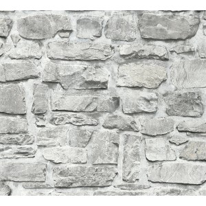 A.S. Creation 3D-Panel Bruchstein Grau: Selbstklebende Bordüre in Steinoptik mit 3D-Effekt für Wandgestaltung.